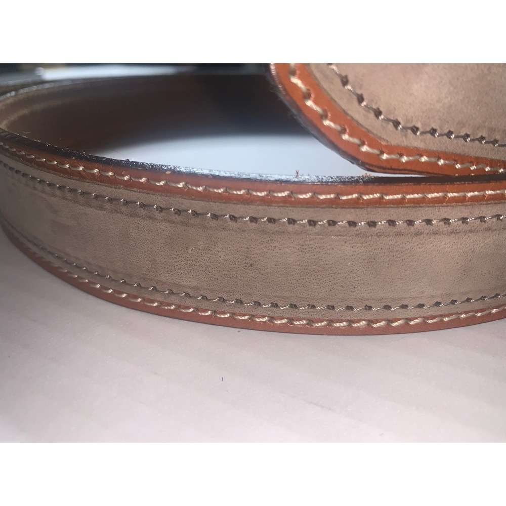Borgo Degli Etruschi Mens Genuine Suede Leather Belt Made in Italy 42"-44" XL - Picture 10 of 10